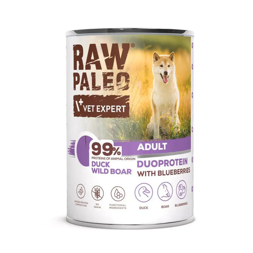 RAW PALEO Duoprotein Duck & Boar Adult - мокра храна