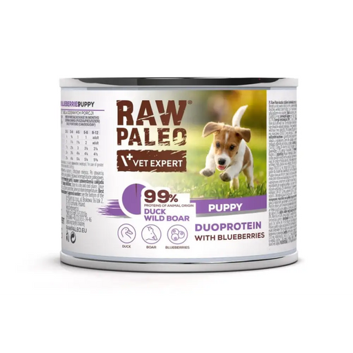 RAW PALEO Duoprotein Duck & Boar Puppy - мокра храна
