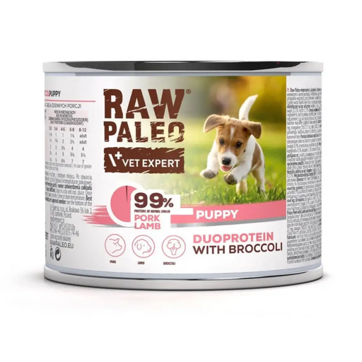 RAW PALEO Duoprotein Pork & Lamb Puppy - мокра храна