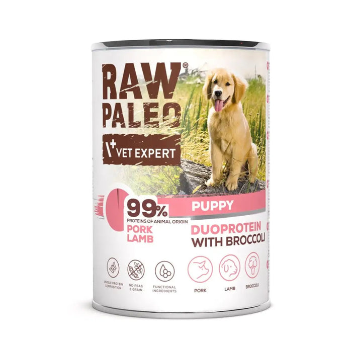 RAW PALEO Duoprotein Pork & Lamb Puppy - мокра храна
