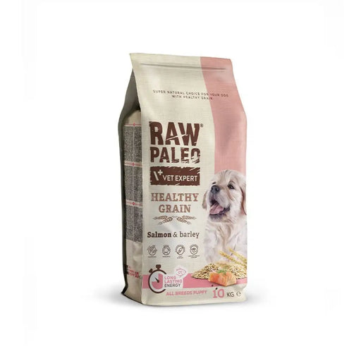 Raw Paleo Healthy Grain Puppy Сьомга и ечемик суха храна