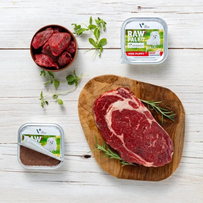 RAW PALEO Pate Mini Puppy Beef мокра храна за кученца 150гр