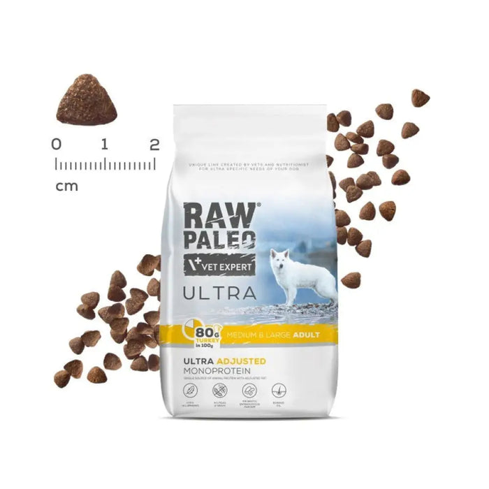 RAW PALEO Ultra Medium&Large Adult Turkey - суха храна