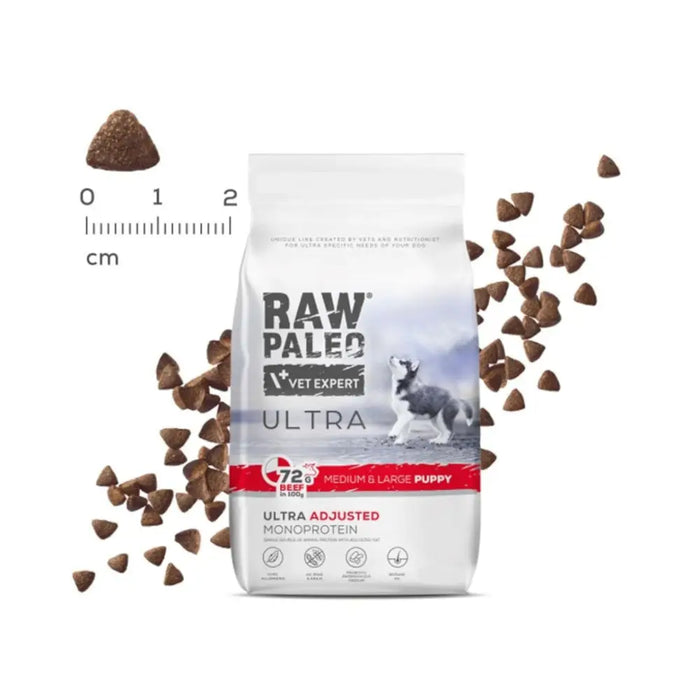 RAW PALEO Ultra Medium&Large Puppy Beef - суха храна