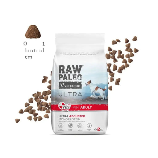 RAW PALEO Ultra Mini Adult Beef - суха храна за кучета - 2