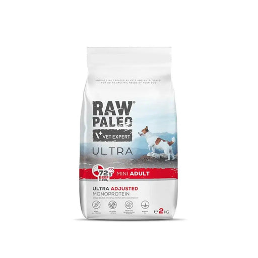 RAW PALEO Ultra Mini Adult Beef - суха храна за кучета