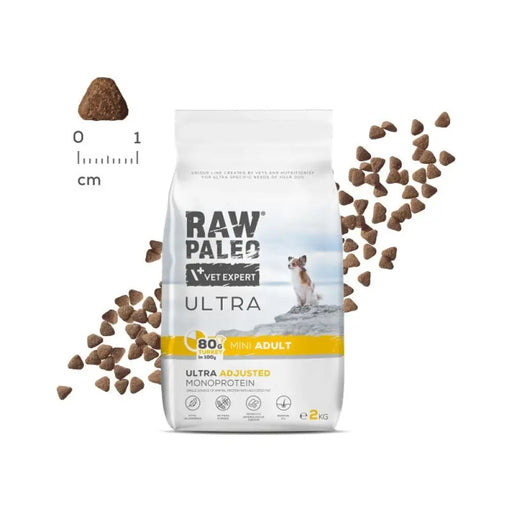 RAW PALEO Ultra Mini Adult Turkey - суха храна за кучета