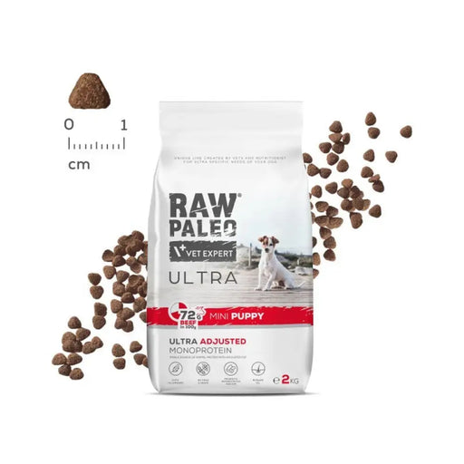 RAW PALEO Ultra Mini Puppy Beef - суха храна за кученца