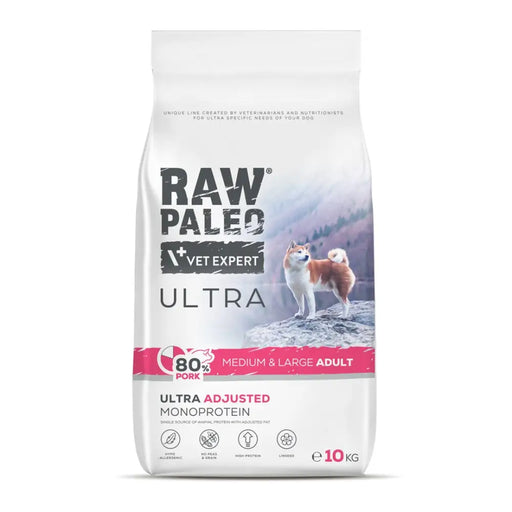 RAW PALEO Ultra Pork Medium & Large Adult - суха храна