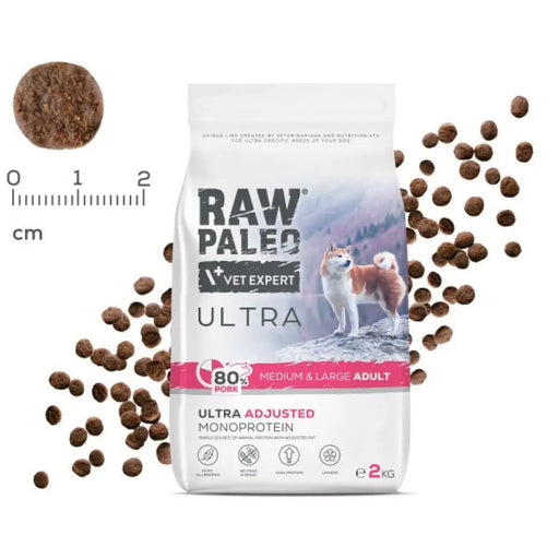 RAW PALEO Ultra Pork Medium & Large Adult - суха храна