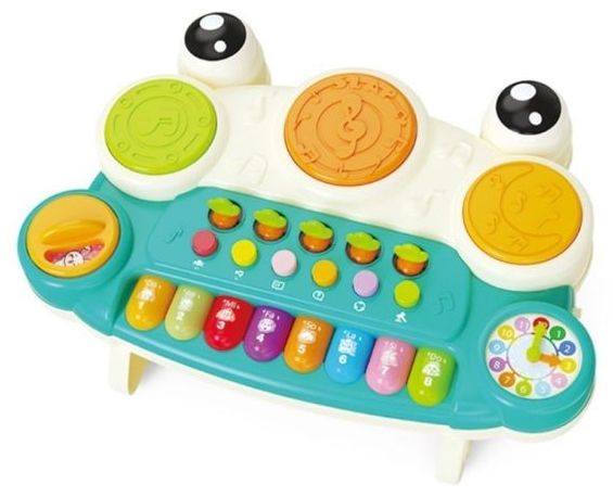 Бебешко пиано Raya Toys - Жаба, зелено