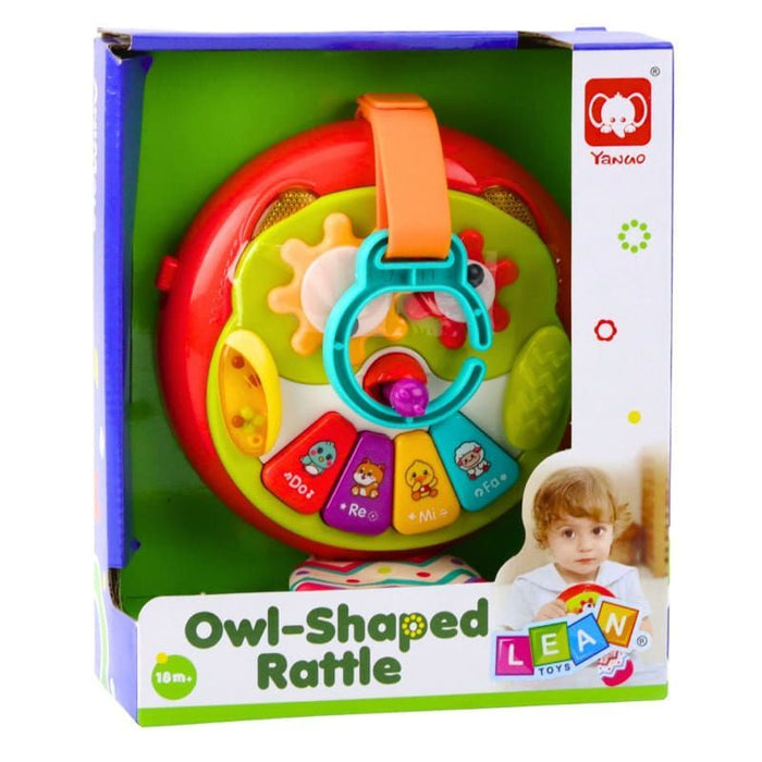Бебешко пиано дрънкулка Raya Toys - Сова