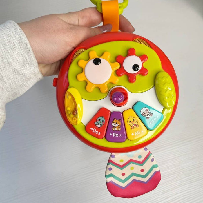 Бебешко пиано дрънкулка Raya Toys - Сова