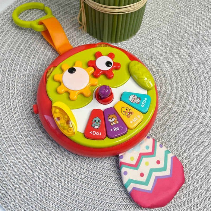 Бебешко пиано дрънкулка Raya Toys - Сова