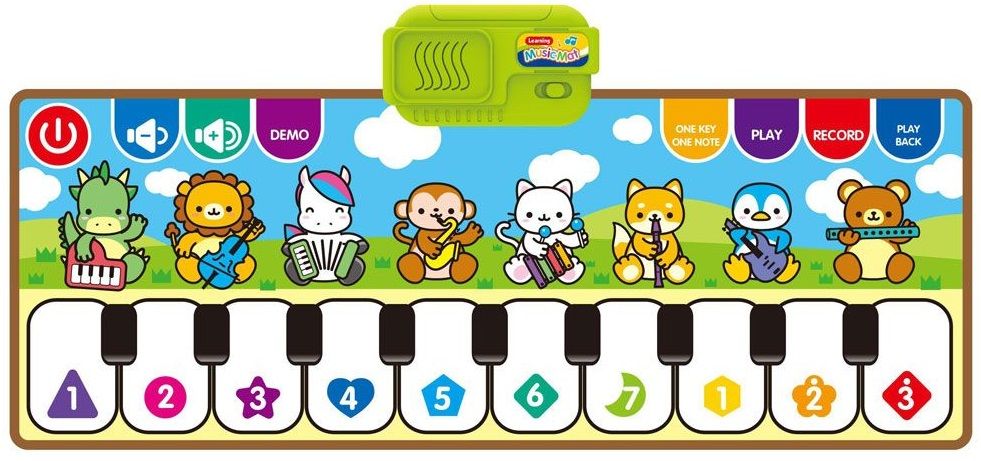 Детско килимче Raya Toys - Пиано, животни