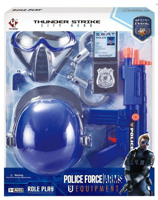 Полицейски комплект Raya Toys - 7 части