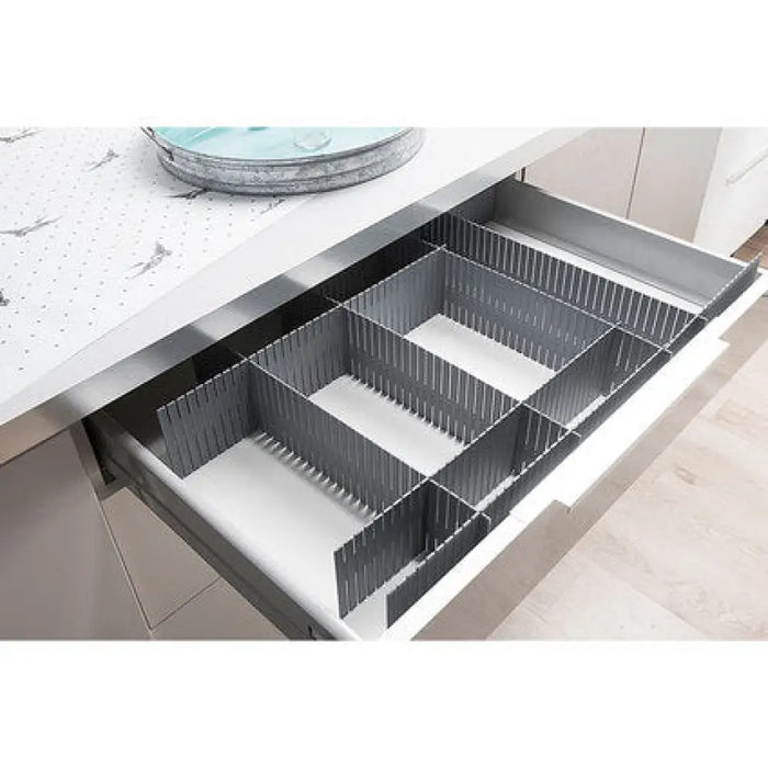 РАЗДЕЛИТЕЛ ЗА ЧЕКМЕДЖЕ СИВ 44X10 CM COMPACTOR