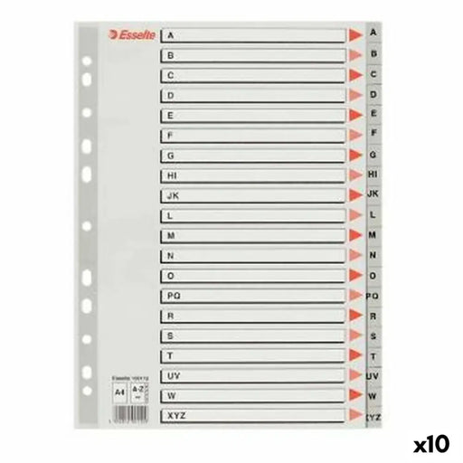 Разделители Esselte A-Z Aзбука Сив A4 (10 броя)