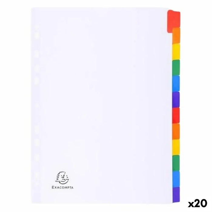 Разделители Exacompta Бял A4 (20 броя)