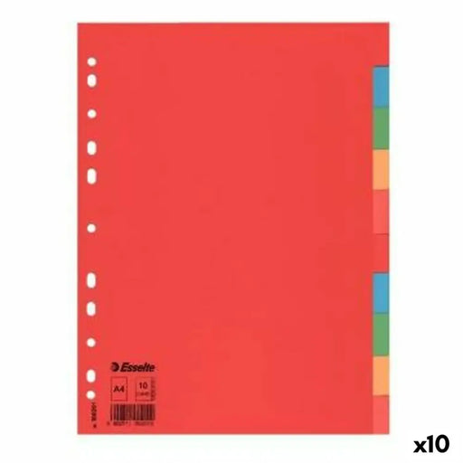 Разделители Esselte Многоцветен Картон (10 броя)