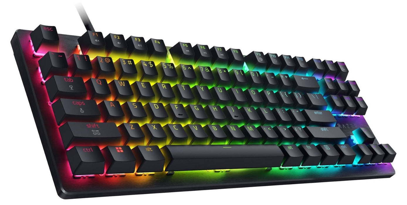Гейминг клавиатура Razer - Huntsman V3 HE, Magnetic, TKL, RGB, жична, черна