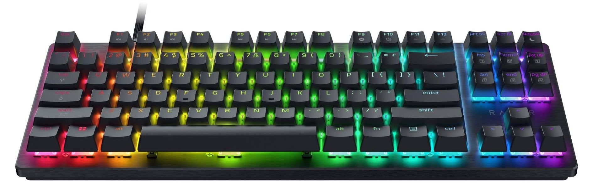 Гейминг клавиатура Razer - Huntsman V3 HE, Magnetic, TKL, RGB, жична, черна