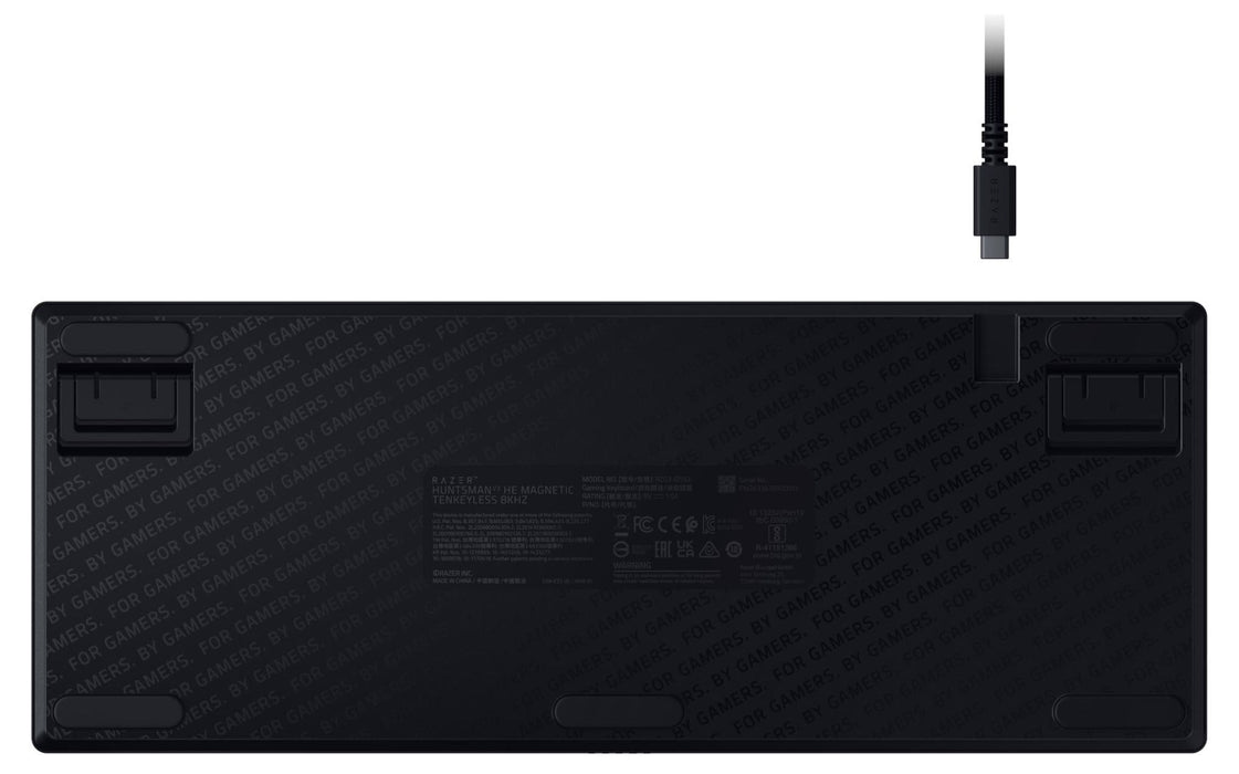 Гейминг клавиатура Razer - Huntsman V3 HE, Magnetic, TKL, RGB, жична, черна