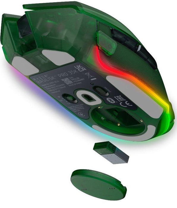 Гейминг мишка Razer - Basilisk V3 Pro, оптична, зелена