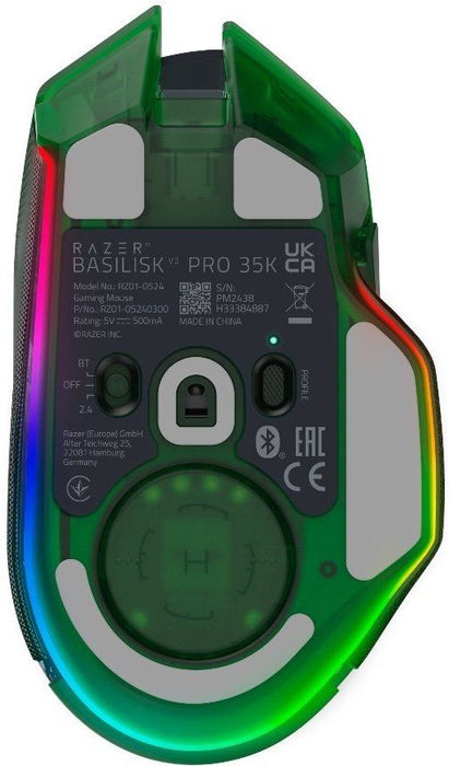 Гейминг мишка Razer - Basilisk V3 Pro, оптична, зелена