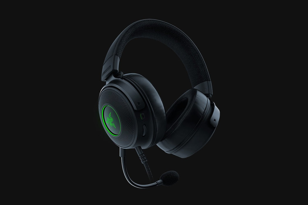 Слушалки Razer Kraken V3 с кабелна лента за глава Gaming USB Type-A черни