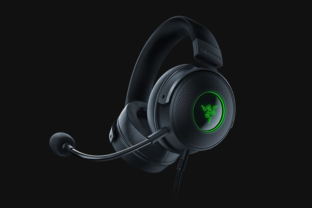 Слушалки Razer Kraken V3 с кабелна лента за глава Gaming USB Type-A черни