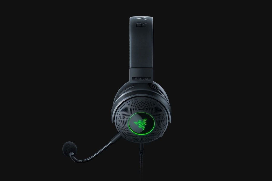 Слушалки Razer Kraken V3 с кабелна лента за глава Gaming USB Type-A черни