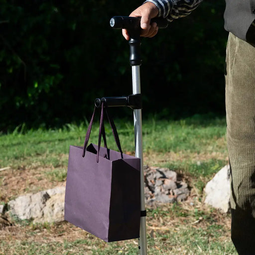 Разтегателен бастун с LED Аларма и Механична Ръка Hannde