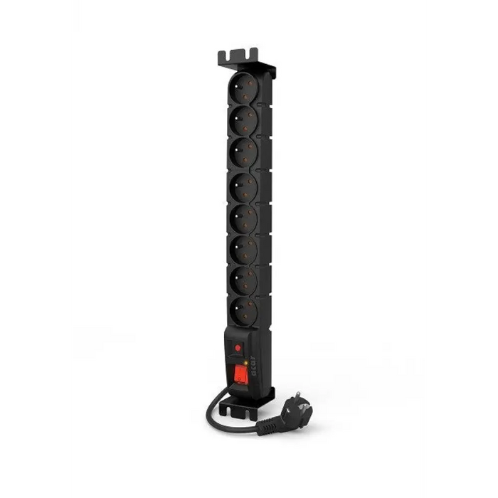 Разклонител Acar S8 FA RACK (3m ; черен)