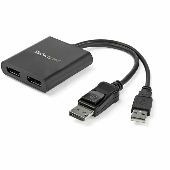 Разклонител DisplayPort Startech MSTDP122DP Черен 4K Ultra
