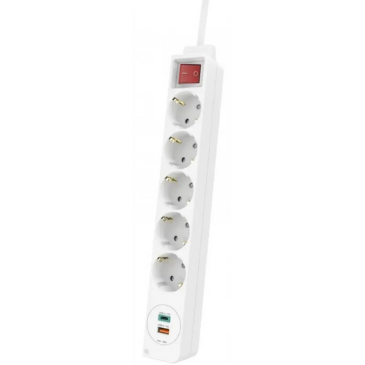 Разклонител HAMA-133758 USB-C/USB-A 5 гнезда,1.4м