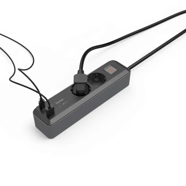 Разклонител Hama,2-гнезда USB-C/A 65 W PD