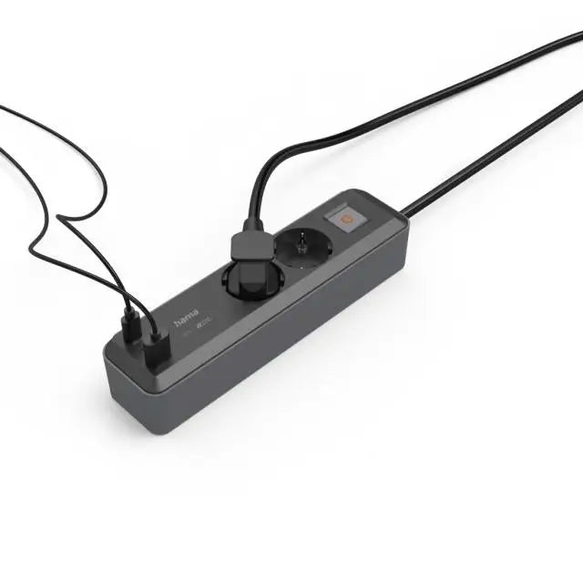 Разклонител Hama,2-гнезда USB-C/A 65 W PD