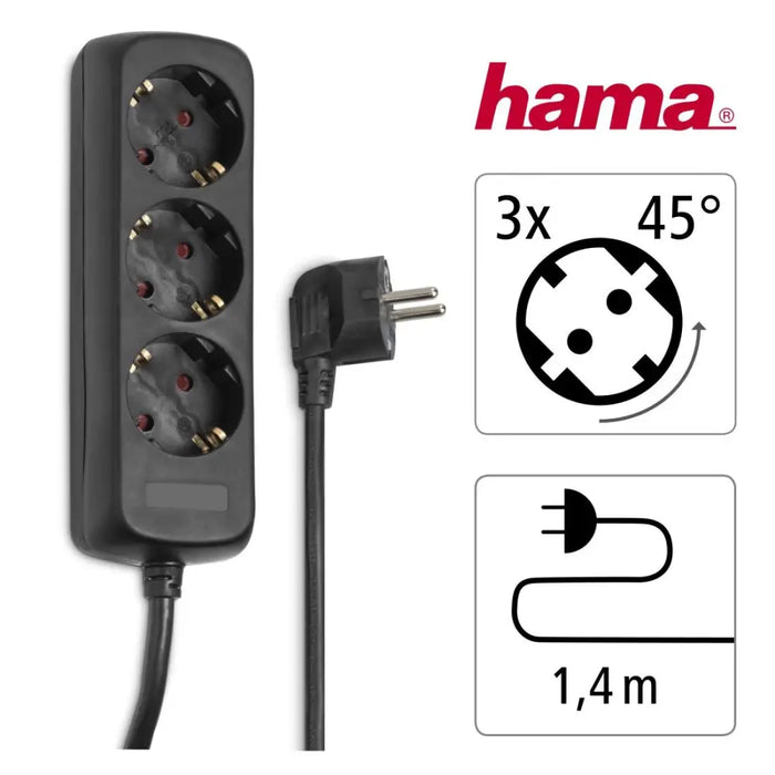 Разклонител HAMA 3гнезда 30391