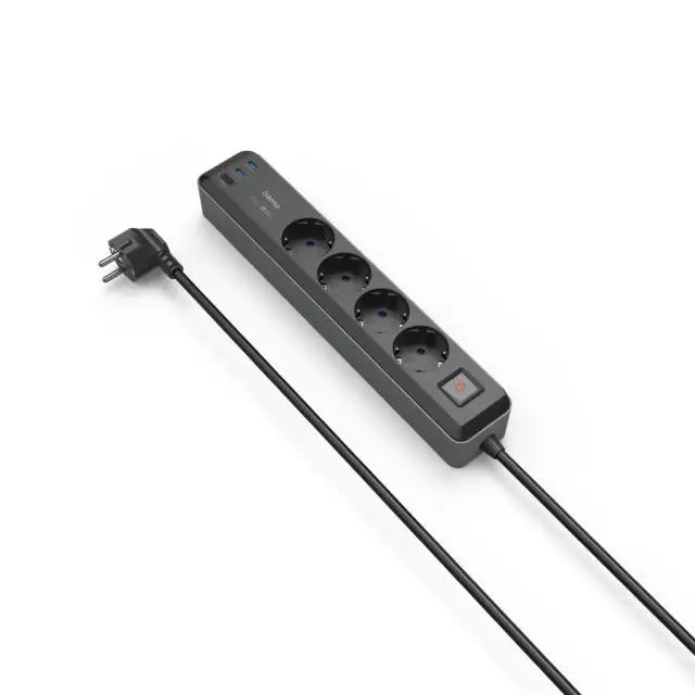 Разклонител Hama 4-гнезда USB-C/A 65 W PD