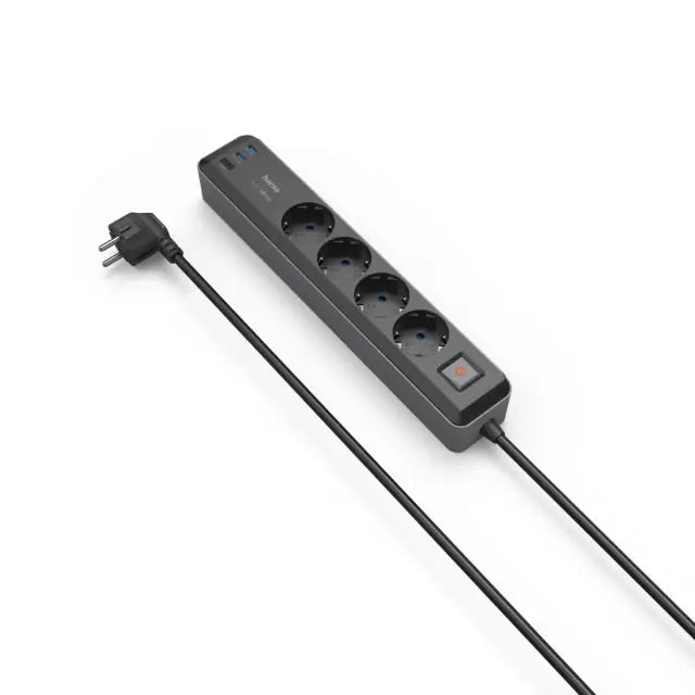 Разклонител Hama 4-гнезда USB-C/A 65 W PD