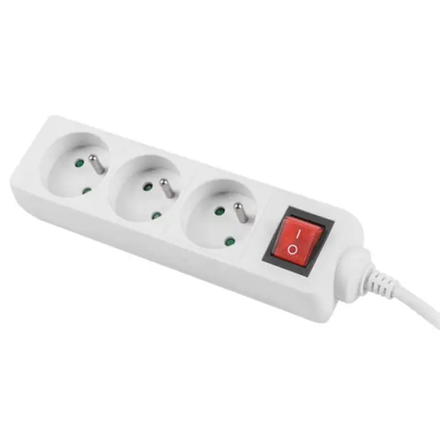 Разклонител Lanberg power strip 1.5m 3 sockets