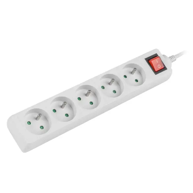 Разклонител Lanberg power strip 1.5m 5 sockets