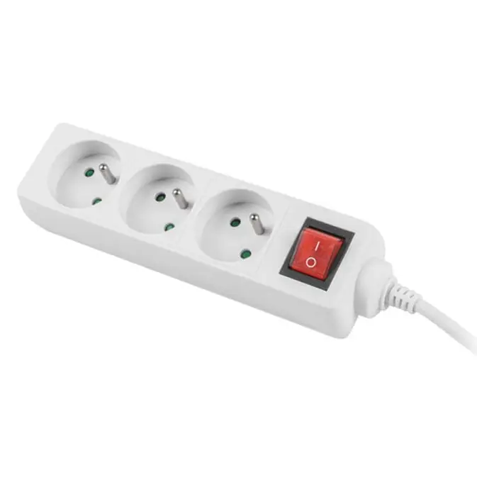 Разклонител Lanberg power strip 3m 3 sockets