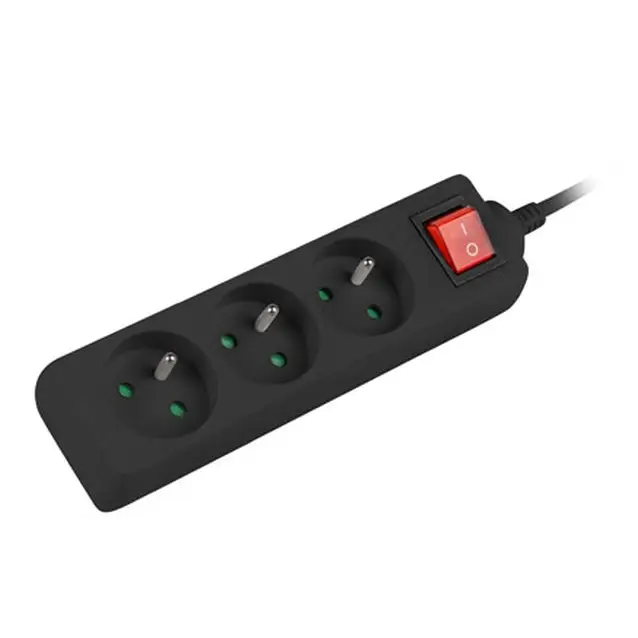 Разклонител Lanberg power strip 3m 3 sockets