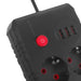 Разклонител Maclean удължител 2 гнезда + 3xUSB 110-240V AC