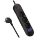 Разклонител Maclean удължител с 3 гнезда + 3xUSB 110-240V