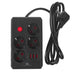 Разклонител Maclean удължител с 4 гнезда + 3xUSB 110-240V