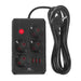 Разклонител Maclean удължител с 4 гнезда + 3xUSB 110-240V