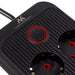 Разклонител Maclean удължител с 6 гнезда + 4xUSB 110-240V